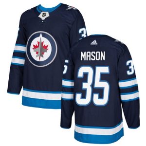 Kinder Winnipeg Jets Eishockey Trikot Steve Mason #35 Authentic Navy Blau Heim